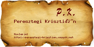 Peresztegi Krisztián névjegykártya